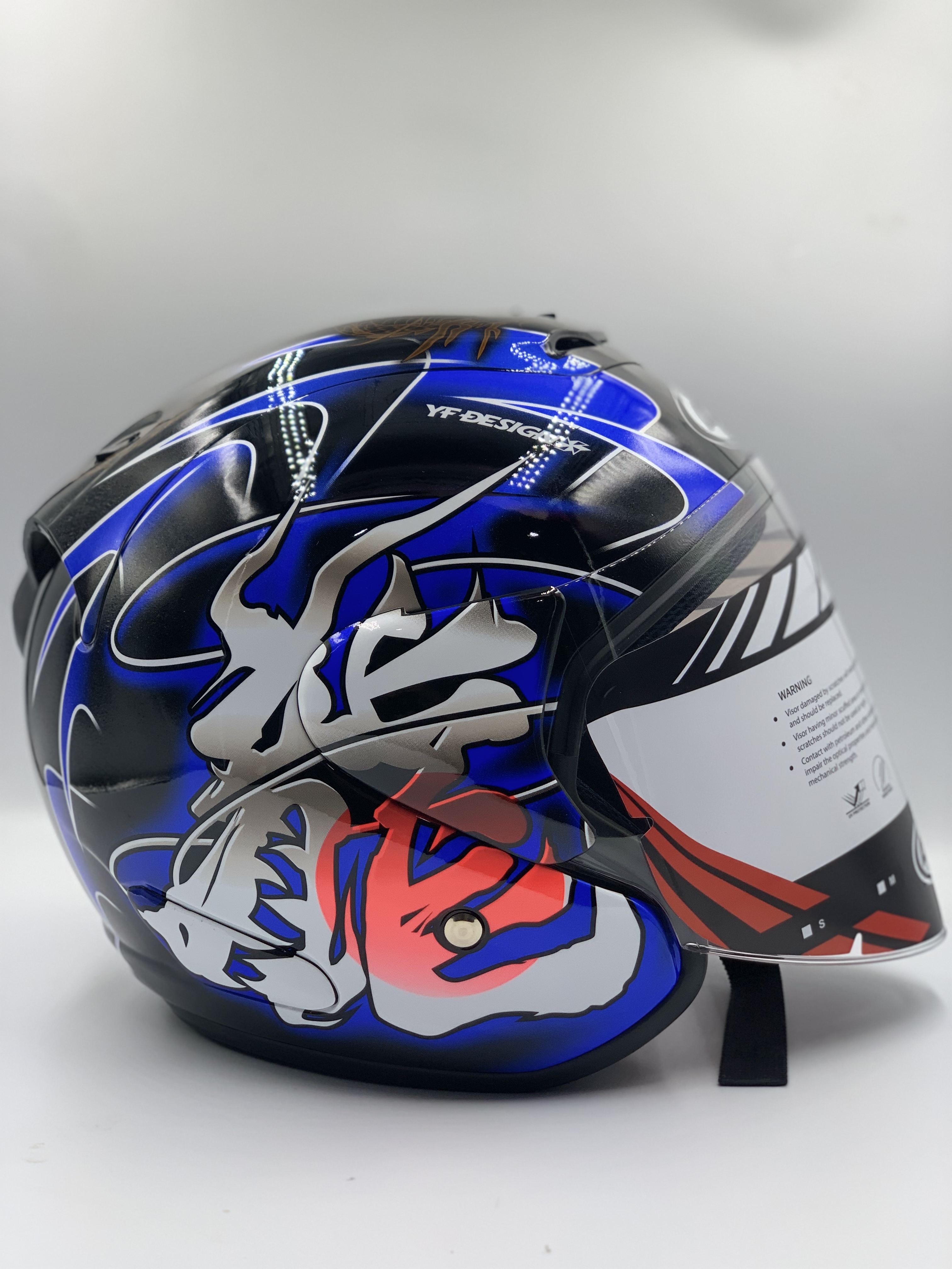 ARC Helmet Ritz YF Dragon Red & Blue 